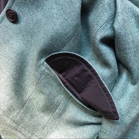 AKRIS Wool Knit Blazer Sage Green - Picture 6 of 13